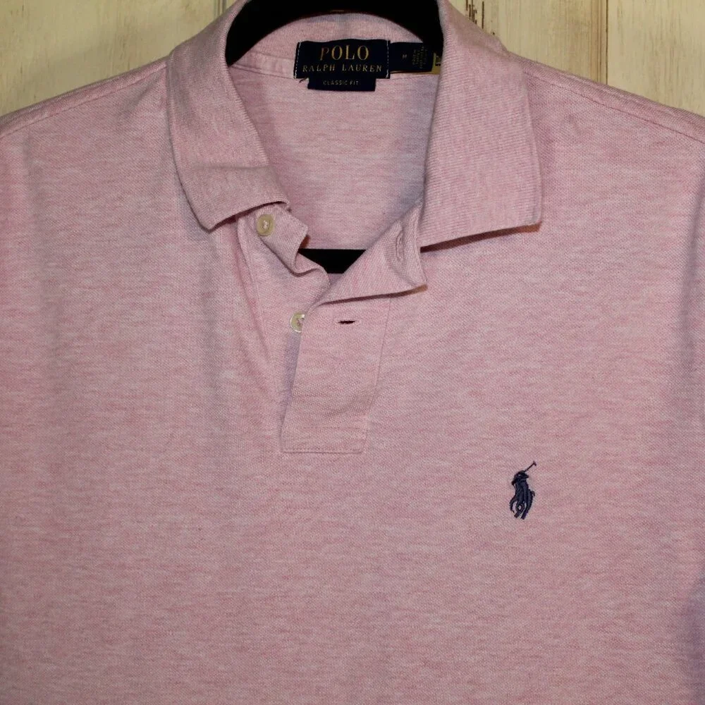 Ralph Lauren Polo Classic Fit 100% cotton pink short-sleeve size‎ M